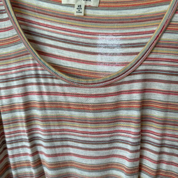 Max Studio super cute striped tank top with center knot X Small - Picture 6 of 9